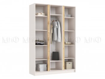 Шкаф 1500 мм 3-х створчатый Келвин кашемир (Миф) в Артёмовском - artyomovskij.mebel-e96.ru