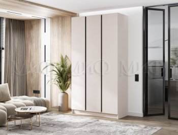 Шкаф 1200 мм 3-х ств. Келвин кашемир (Миф) в Артёмовском - artyomovskij.mebel-e96.ru