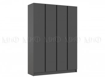 Шкаф 1600 мм 4-х створчатый Келвин графит  (Миф) в Артёмовском - artyomovskij.mebel-e96.ru