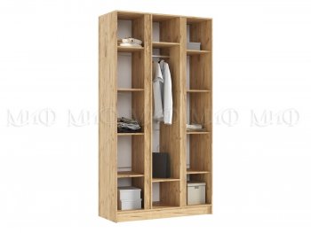 Шкаф 1200 мм 3-х ств. Келвин дуб золотой/графит (Миф) в Артёмовском - artyomovskij.mebel-e96.ru