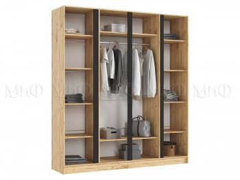 Шкаф 2000 мм 4-х ств. Келвин крафт золотой/белый (Миф) в Артёмовском - artyomovskij.mebel-e96.ru