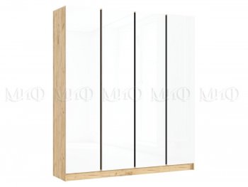 Шкаф 2000 мм 4-х ств. Келвин крафт золотой/белый (Миф) в Артёмовском - artyomovskij.mebel-e96.ru