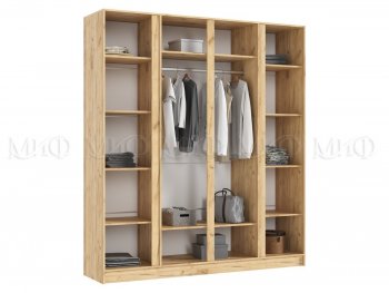 Шкаф 2000 мм 4-х ств. Келвин крафт золотой/белый (Миф) в Артёмовском - artyomovskij.mebel-e96.ru