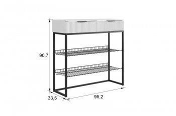 Обувница Классная 1 (графит/графит матовый/черный муар​​​​​​​) (Мебельсон) в Артёмовском - artyomovskij.mebel-e96.ru