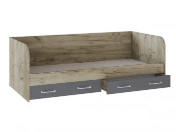 Кровать с ящиками Колибри Лофт дуб серый (Текс) в Артёмовском - artyomovskij.mebel-e96.ru