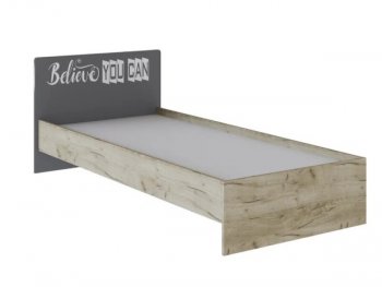 Кровать 900 мм Колибри Лофт серый (Текс) в Артёмовском - artyomovskij.mebel-e96.ru | фото