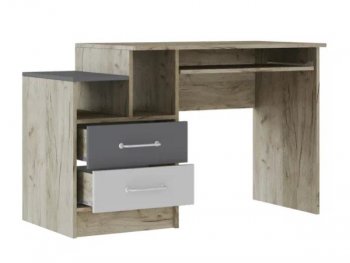 Стол письменный Колибри Лофт серый (Текс) в Артёмовском - artyomovskij.mebel-e96.ru