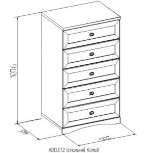 Комод 12 Адель в Артёмовском - artyomovskij.mebel-e96.ru