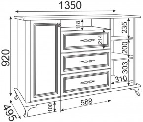 Комод М03 Скарлетт (Риннер) в Артёмовском - artyomovskij.mebel-e96.ru