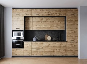 Кухонный гарнитур Крафт 3400 мм (Санвут) в Артёмовском - artyomovskij.mebel-e96.ru