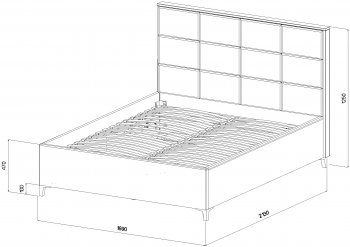 Кровать с подъемным механизмом Мега синий (Лин) в Артёмовском - artyomovskij.mebel-e96.ru