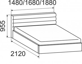 Кровать Альба с подъемным механизмом 1600*2000 в Артёмовском - artyomovskij.mebel-e96.ru