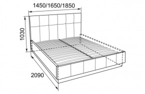Кровать Локарно с латами 1400*2000 в Артёмовском - artyomovskij.mebel-e96.ru