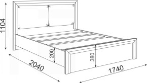 Кровать с настилом и мягкой частью Глэдис (модуль 31) 1600 в Артёмовском - artyomovskij.mebel-e96.ru