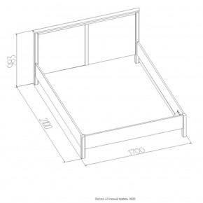 Кровать Шерлок 1800 орех 1600*2000 в Артёмовском - artyomovskij.mebel-e96.ru