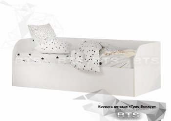 Кровать детская с подъемным механизмом Трио КРП-01 Белый (БТС) в Артёмовском - artyomovskij.mebel-e96.ru | фото