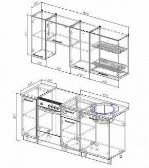 Кухонный гарнитур Лофт 1800 в Артёмовском - artyomovskij.mebel-e96.ru