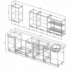 Кухонный гарнитур Лофт 2800 в Артёмовском - artyomovskij.mebel-e96.ru