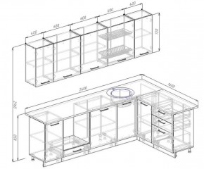 Кухонный гарнитур угловой Жемчуг 2600х1600 в Артёмовском - artyomovskij.mebel-e96.ru