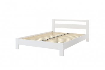 Кровать из массива Лана Белый Античный (БМ) в Артёмовском - artyomovskij.mebel-e96.ru