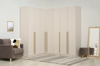 Гардеробная/шкаф 2200*1706 мм Ларго №3 Кашемир (Миф) в Артёмовском - artyomovskij.mebel-e96.ru