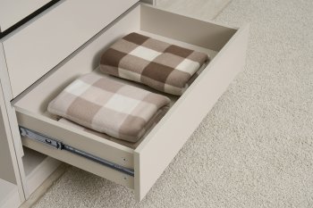 Гардеробная/шкаф 4000 мм Ларго №1 открытая Кашемир (Миф) в Артёмовском - artyomovskij.mebel-e96.ru