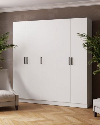 Шкаф 2000 мм Ларс без зеркал белый (Микон) в Артёмовском - artyomovskij.mebel-e96.ru