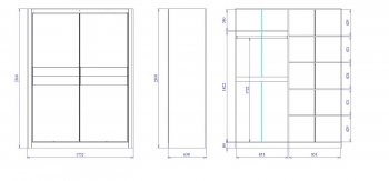 Шкаф-купе 1750 мм 2-х дверный Лацио (СБК) в Артёмовском - artyomovskij.mebel-e96.ru