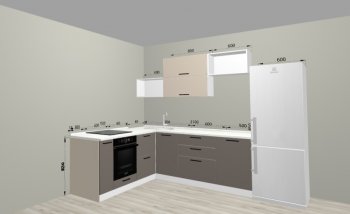 Угловой кухонный гарнитур Санвут 1516х2100 мм в Артёмовском - artyomovskij.mebel-e96.ru