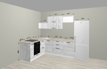 Угловой кухонный гарнитур Санвут 1516х2100 мм в Артёмовском - artyomovskij.mebel-e96.ru