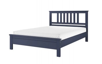 Кровать из массива Лаура темный лазурный (БМ) в Артёмовском - artyomovskij.mebel-e96.ru