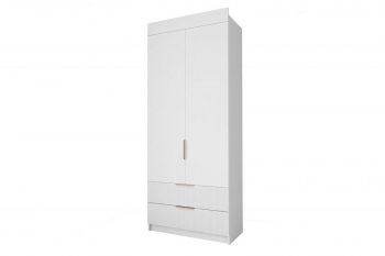 Шкаф Лавис ШД 900.1, белый софт (ДСВ) в Артёмовском - artyomovskij.mebel-e96.ru