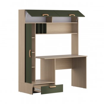 Стол письменный Лайт 03.243 Плэйн/Дымчатый зеленый в Артёмовском - artyomovskij.mebel-e96.ru