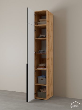 Шкаф с антресолью 400 мм Linnea MHR-1A-2 2450х400х510 (ДВ-М 11.1.25) в Артёмовском - artyomovskij.mebel-e96.ru