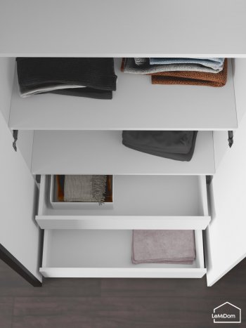 Шкаф с антресолью 800 мм Linnea MHR-2A-4 2450х800х510 (Белый-М 11.1.2) в Артёмовском - artyomovskij.mebel-e96.ru