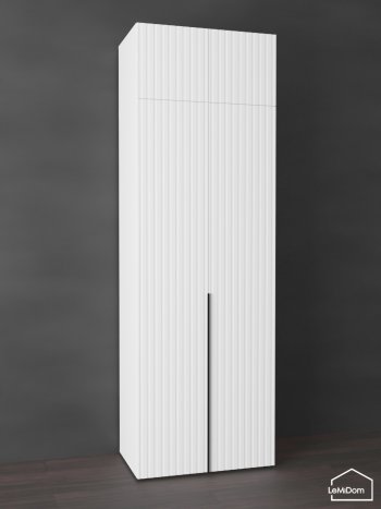 Шкаф с антресолью 800 мм Linnea MHR-2A-4 2450х800х510 (Белый-М 11.1.2) в Артёмовском - artyomovskij.mebel-e96.ru