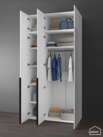 Шкаф с антресолью 1200 мм Linnea MHR-3A-1 2450х1200х510 (Белый-М 11.1.1) в Артёмовском - artyomovskij.mebel-e96.ru