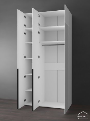 Шкаф с антресолью 1200 мм Linnea MHR-3A-1 2450х1200х510 (Белый-М 11.1.1) в Артёмовском - artyomovskij.mebel-e96.ru