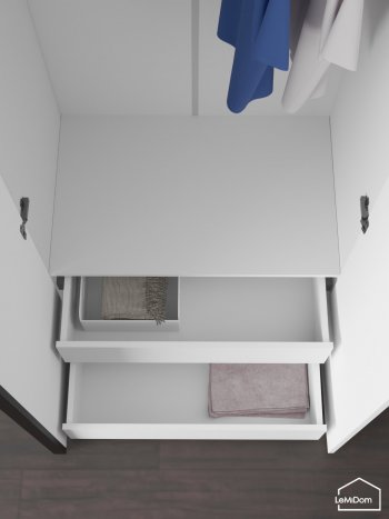 Шкаф с антресолью 1200 мм Linnea MHR-3A-2 2450х1200х510 (Белый-М 11.1.2) в Артёмовском - artyomovskij.mebel-e96.ru