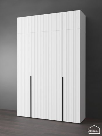 Шкаф с антресолью 1600 мм Linnea MHR-4A-2 2450х1600х510 (Белый-М 11.1.1) в Артёмовском - artyomovskij.mebel-e96.ru