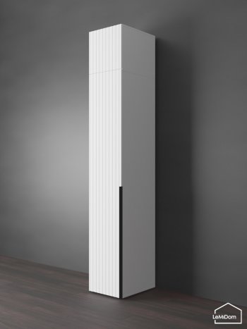 Шкаф с антресолью 400 мм Linnea MHR-1A-3 2450х400х510 (Белый-М 11.1.1) в Артёмовском - artyomovskij.mebel-e96.ru