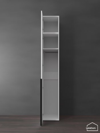 Шкаф с антресолью 400 мм Linnea MHR-1A-1 2450х400х510 (Белый-М 11.1.2) в Артёмовском - artyomovskij.mebel-e96.ru