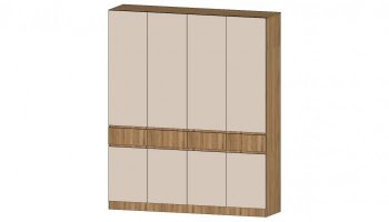 Шкаф 2000 мм 4х ств. Ленора вотан/Кашемир (Лин) в Артёмовском - artyomovskij.mebel-e96.ru