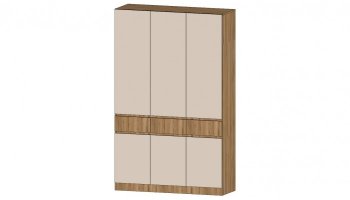 Шкаф 1500 мм 3х ств. Ленора вотан/Кашемир (Лин) в Артёмовском - artyomovskij.mebel-e96.ru