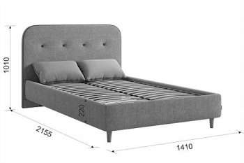 Кровать с основанием Лео 120х200 см (Мебельсон) в Артёмовском - artyomovskij.mebel-e96.ru