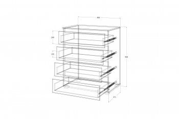 Комод Лиана графит (Зарон) в Артёмовском - artyomovskij.mebel-e96.ru
