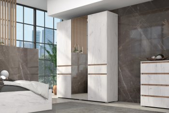 Шкаф 1600 мм Лиана золотой (Зарон) в Артёмовском - artyomovskij.mebel-e96.ru