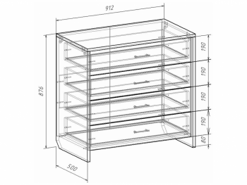 Комод Либерти (Росток) в Артёмовском - artyomovskij.mebel-e96.ru