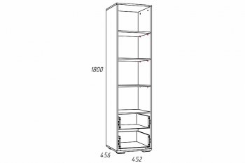 Стеллаж Лилу НМ 041.03 (Silva) в Артёмовском - artyomovskij.mebel-e96.ru