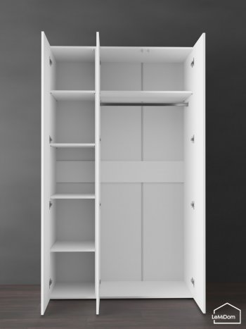 Шкаф Linnea MHR-3PO-1 2050х1200х510 (Белый-М 11.1.1) в Артёмовском - artyomovskij.mebel-e96.ru